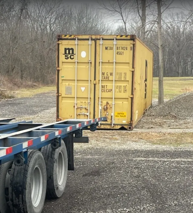 Yellow 20-ft Used Standard Container