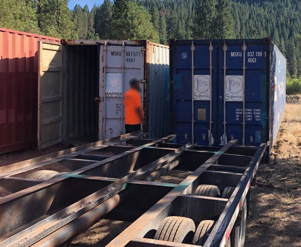 Blue 40' Used Shipping Container